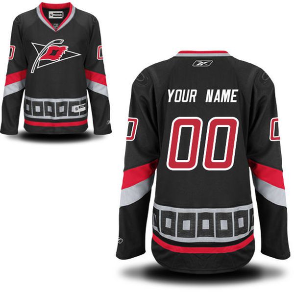 Reebok Carolina Hurricanes Women Premier Alternate Custom NHL Jersey - Black